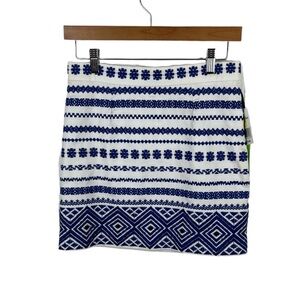 Sam Edelman NWT Embroidered Beaded Tulum Mini Skirt Sz 4